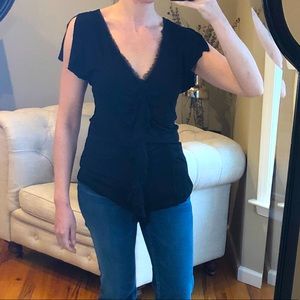 Banana Republic Black Jersey Shirt